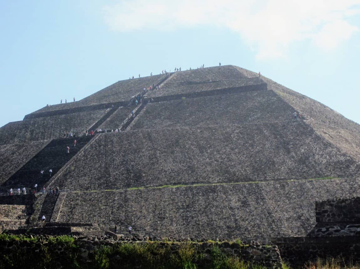 The 2,000 year-old Teohuatican Pyramid near Mexico City, Mexico. Arjun Venkatesh photos.