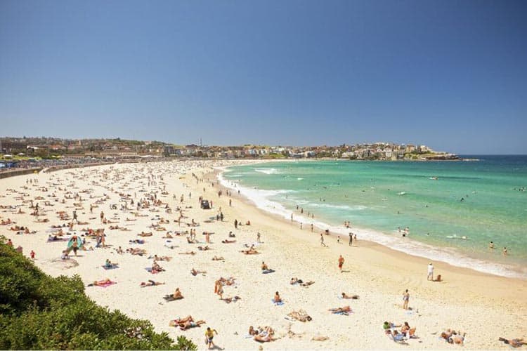 Bondi Beach attracts more visitors than any other beach in Sydney.
