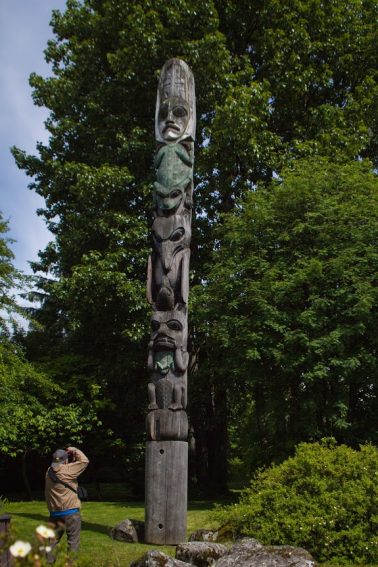 One of the many totems found throughout Wrangell.