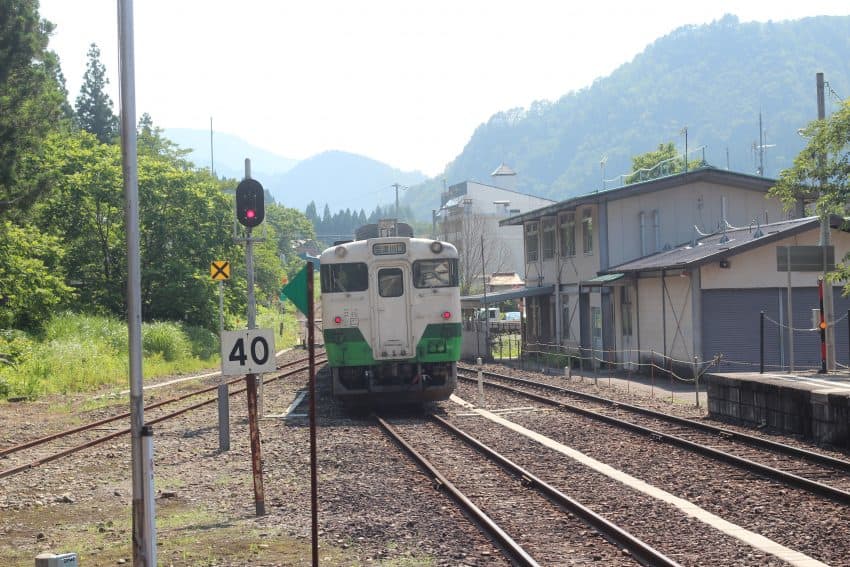 The local Fukushima train station.