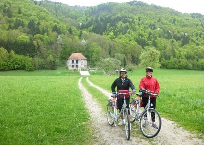 On most river cruise ships, they have bicycles that passengers can borrow to explore the countryside.