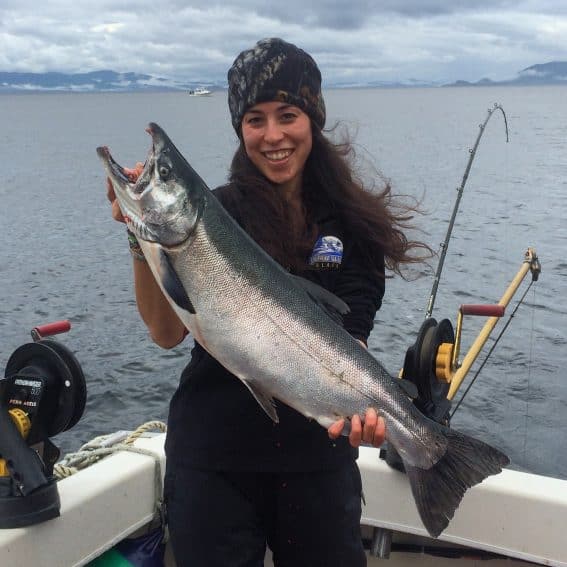 Salmon fishing in Alaska.