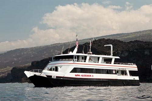 The Kona Aggressor II is a liveaboard perfect for a diving trip in Hawaii.