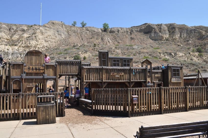 Medora's big playground will have your kids occupied for a long time! | GoNOMAD Travel
