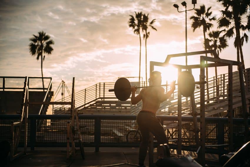 Bonus points if you can find an outdoor gym on vacation. Photo from Pexels.