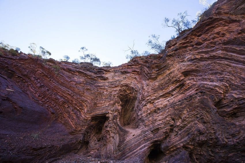 Rock layers in Hammersley Gorge.