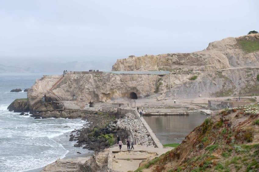 The ruins of the Sutro Baths, that used to grace Ocean Beach in San Francisco until 1966. Greg Roensch photos.