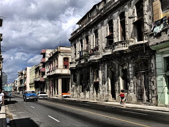 City street in Havana, Cuba.