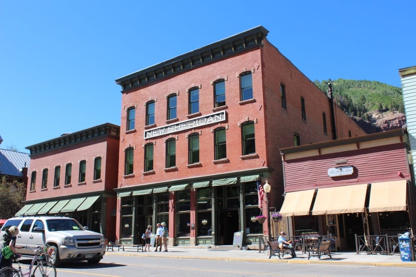 The New Sheridan Hotel on Telluride's main drag