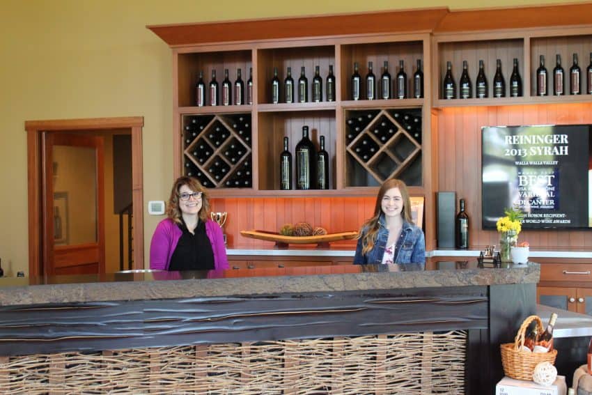 Reininger Winery tasting room in Walla Walla