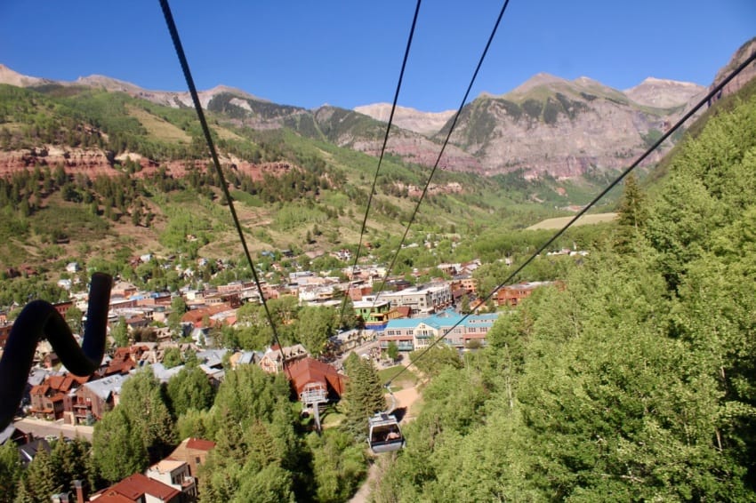 Telluride to Mountain Village gondola