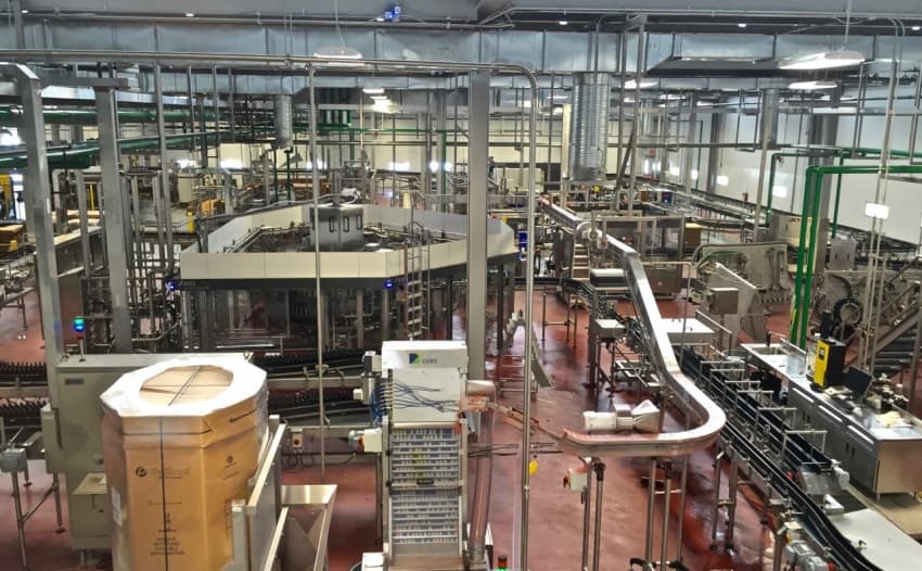 The inner workings of the brewery during a guided tour. 