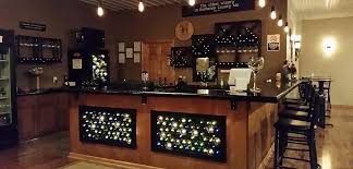 The bar in the tasting room at Tipple Hill Winery. 