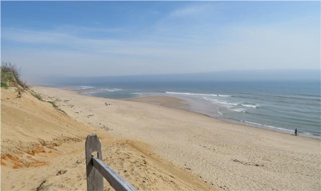 A beach day at the Cape Cod National Seashore near Provincetown MA.