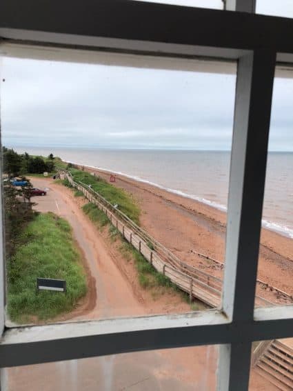 View from the West Point Lighthouse Inn, in O'Leary Prince Edward Island.