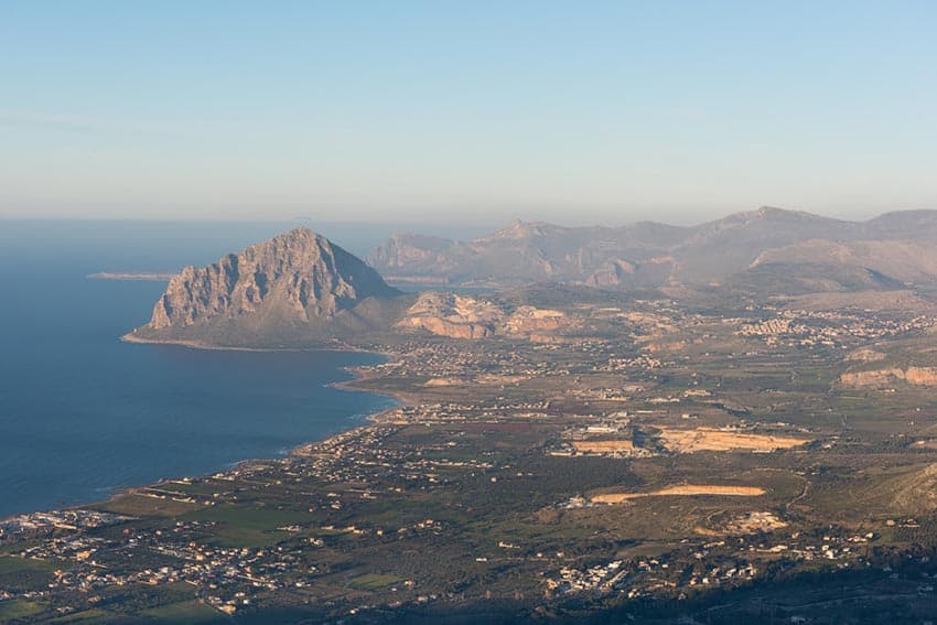 Mount Cofuno and sicily