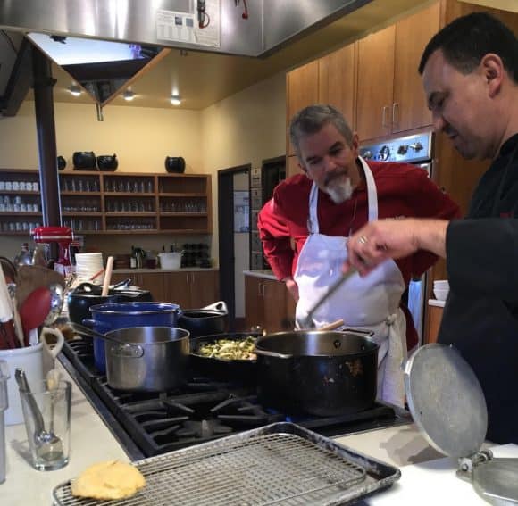 Allan Smith at the Santa Fe School of Cooking. GoNOMAD Travel