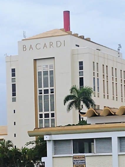 Bacardi rum distillery.