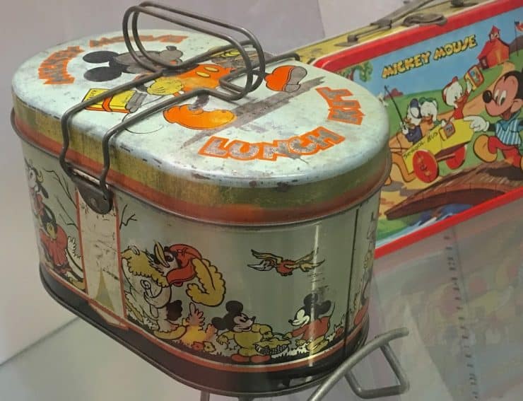 Mickey Mouse was one of the first figures to grace a lunch box in 1935.