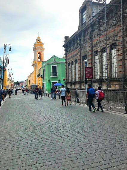 Puebla City street. GoNOMAD.com Travel Mexico