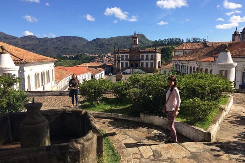 The view from the Mineralogy Museum of Ouro Preto, overlooking the Tiradentes Plaza. Maria Myers photos.