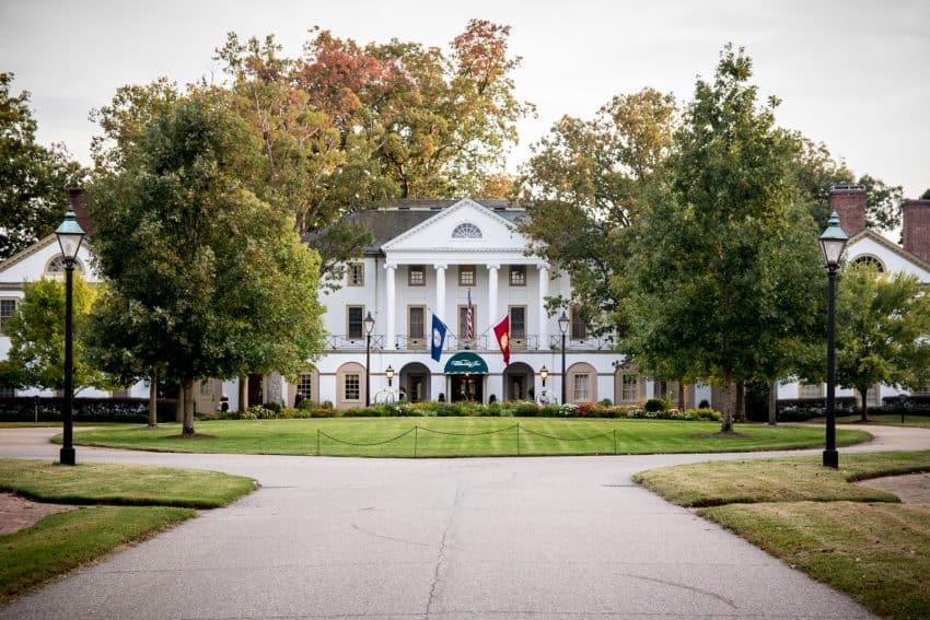 The stately Williamsburg Inn, Williamsburg Virginia.