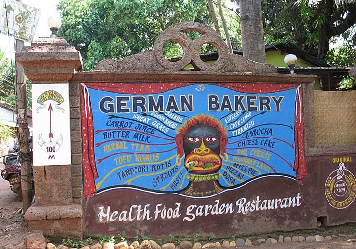 German Bakery, Anjuna, Goa, India (Photo by Susan McKee)