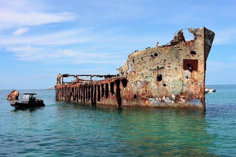 The haunting SS Sapona Shipwreck off Bimini, the Bahamas in the Bermuda Triangle is a memorable rush of excitement to explore for sure. Christopher Ludgate photos.