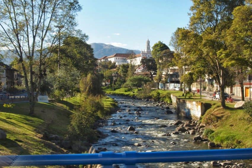 Cuenca, Ecuador, is blessed with a great climate and a nice trout fishing stream that runs through the college town.