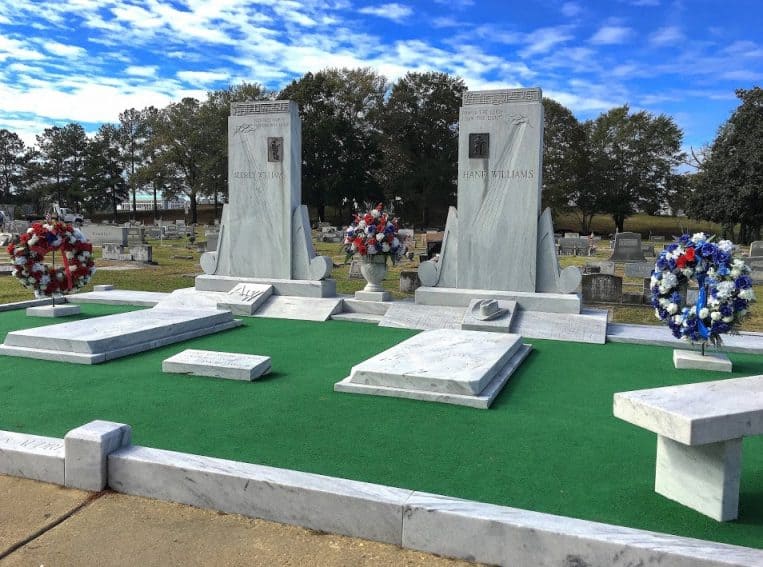 Hank and Audrey's grave sites