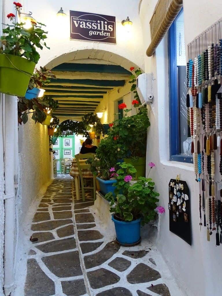 An alleyway on Naxos, Greece.