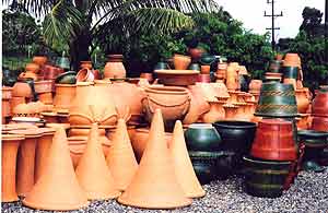 A pottery factory in Santiago, Dominican Republic