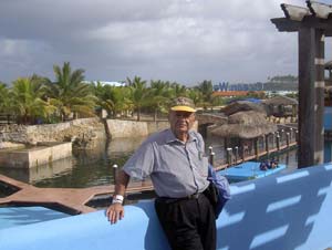 The author at Ocean World Adventure Park in Puerto Plata, Dominican Republic