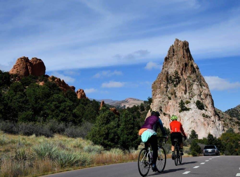 Bicycling through the Garden of the Gods