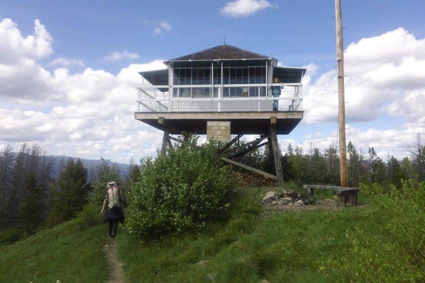 A fire tower in Montana