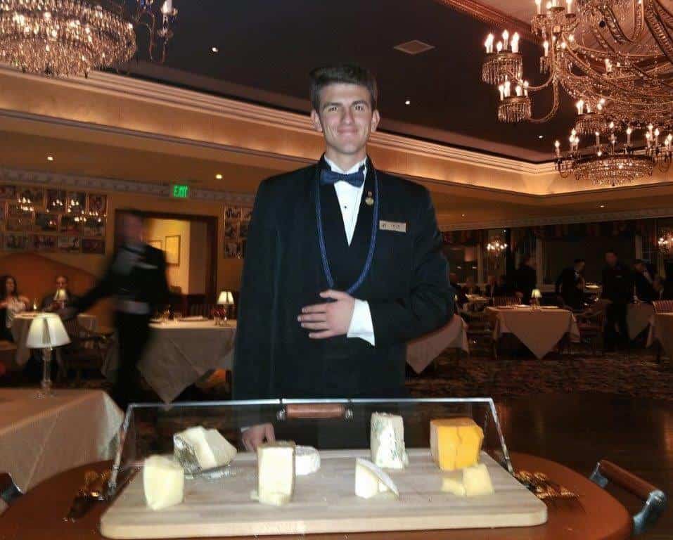 The cheese course is served at Penrose restaurant at the Broadmoor.