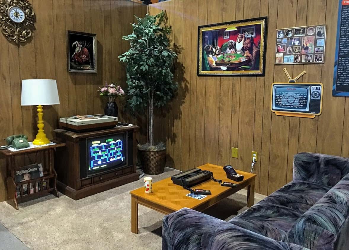 A recreated 1980s bedroom boasts items from almost four decades ago.