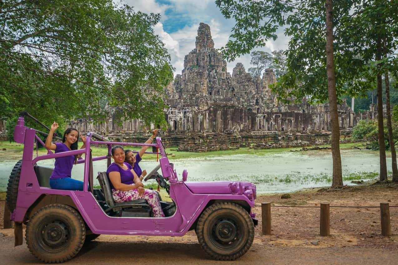 Lavender Jeeps help local woman in Cambodia...and are a great way to see this beautiful country.