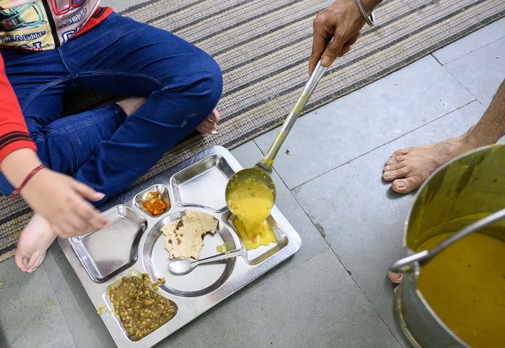 Those partaking in the meals at the Sikh Temple are welcome to as many helpings as they like, there is no limit.