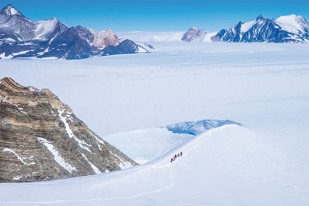 Mountaineering in the Ellsworth Mountains in Antarctica 