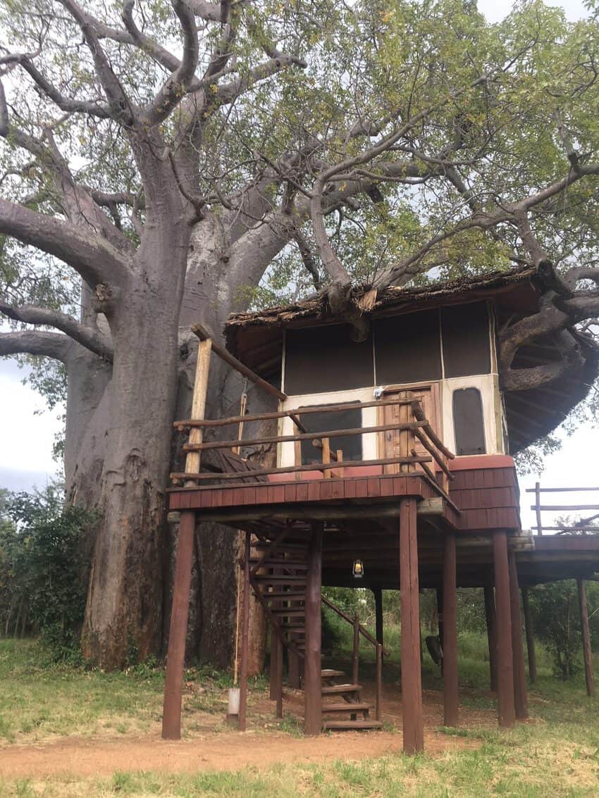 Tanzania safari: Our room at the Tarangire Treetops Hotel