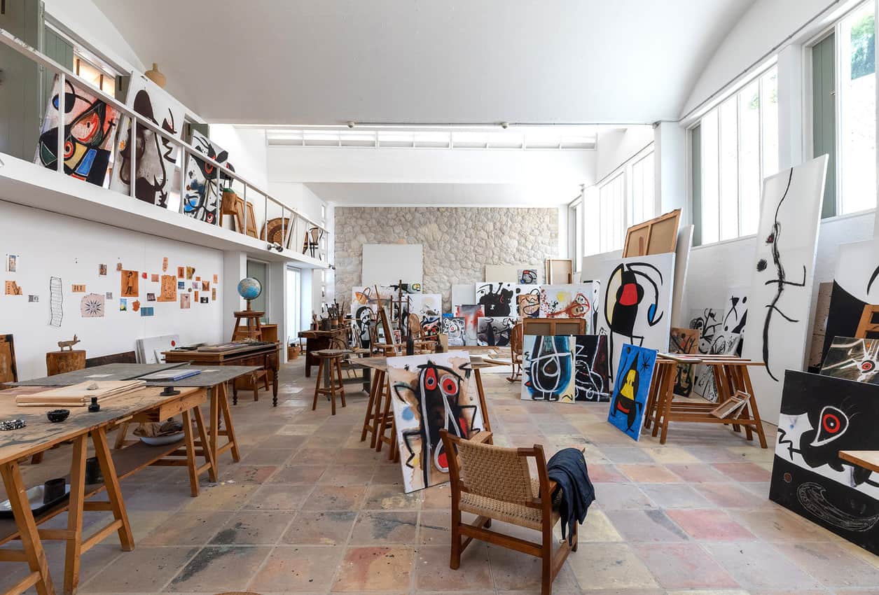 Joan Miró. studio