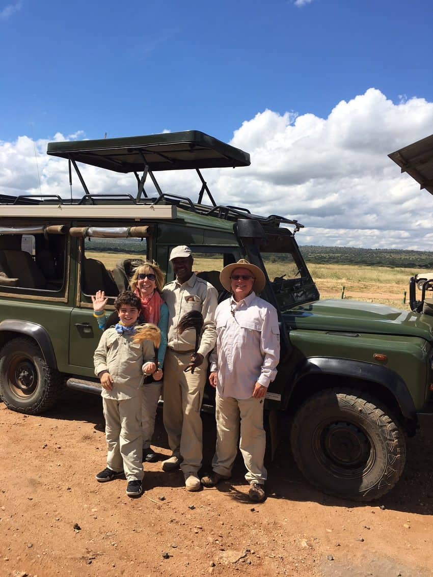 Our jeep for the Tarangire National Park game drive in Tanzania safari.
