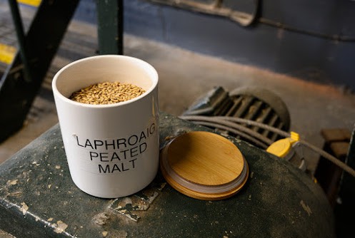 The distillerie's secret recipe. Peated malt gives Laphroaig and many Islay whiskies their smokey quality.