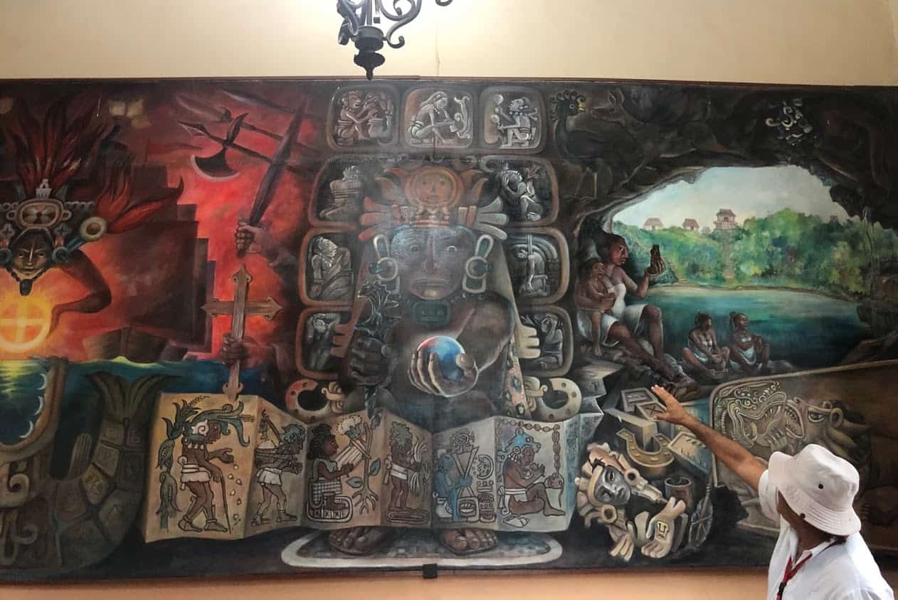 Valladolid Mayan mural