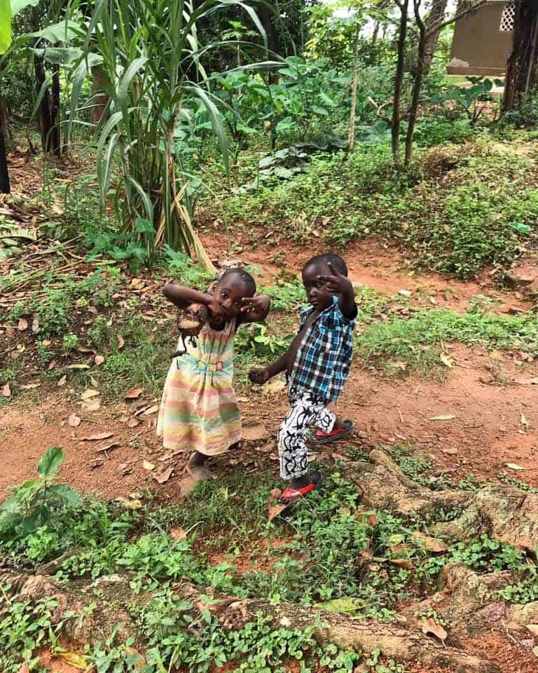 Kids at play in Uganda.