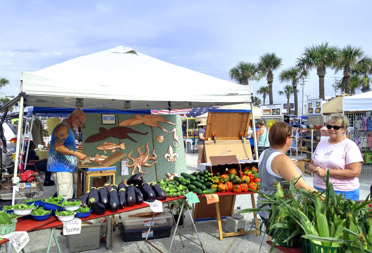 A farmer's market pre-pandemic, in St Augustine, FL. Mary Charlebois photo.
