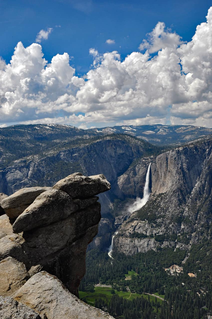 Glacier Point overlooks Yosemite Valley from 7,214 feet.