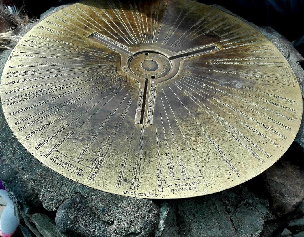 The Golden compass atop Snowdon in Wales.