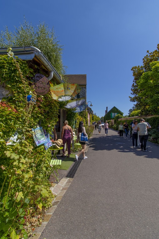 1. The Main Street of Giverny, “Rue of Claude Monet”, heading to the Foundation.